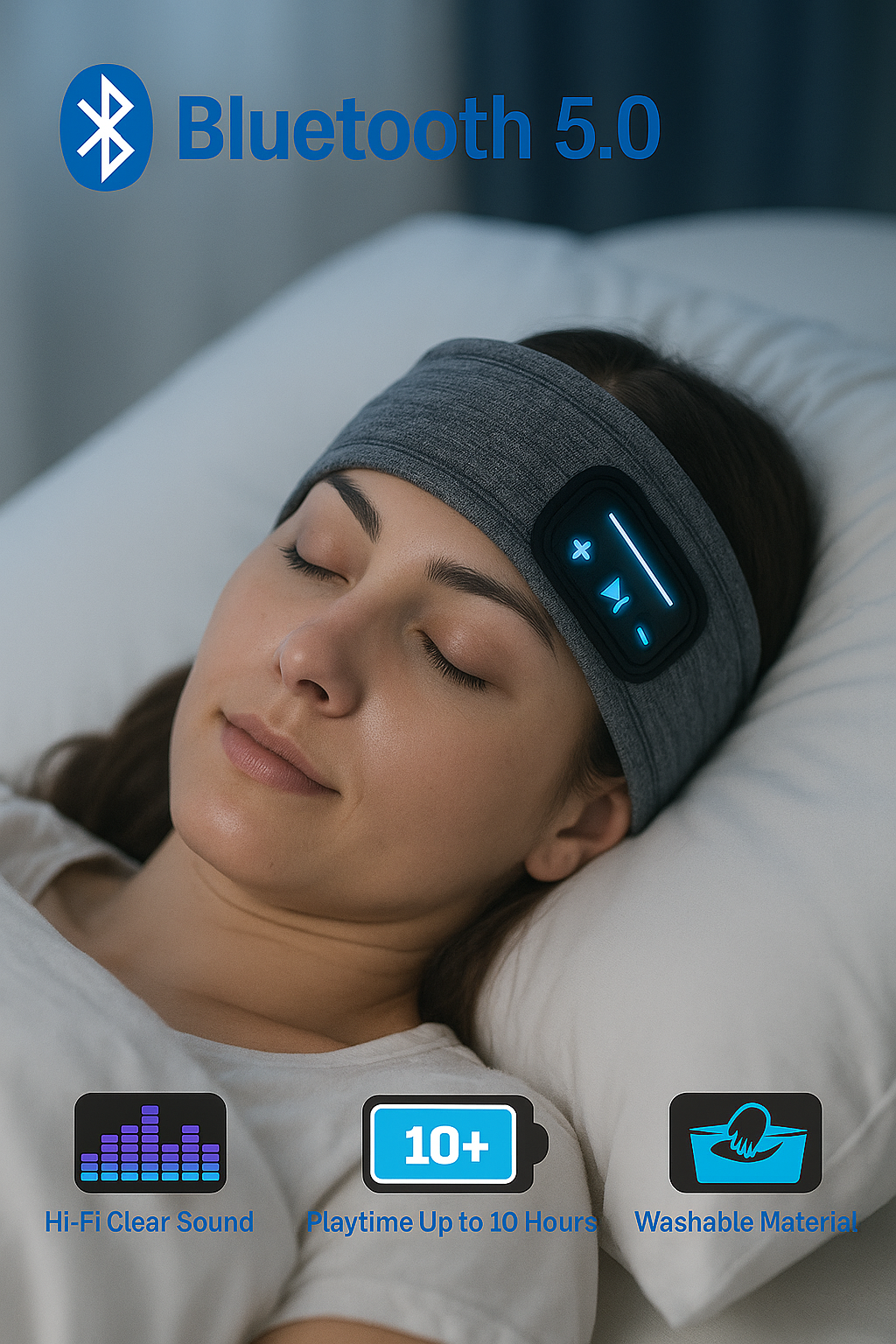 NOCTUNE Bluetooth Headband - DreamBand Deep Sleep Edition